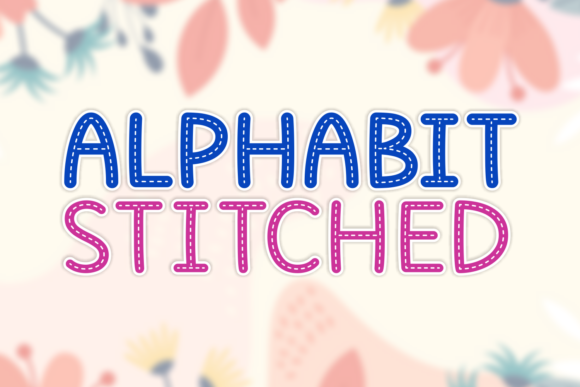 Alphabit Stitched: A Premium Display Font for Modern Marketing