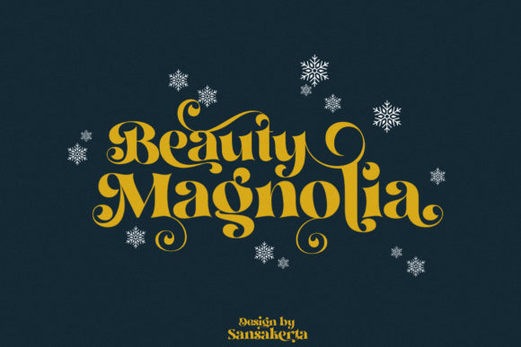 Beauty Magnolia: The Display Font for a Polished Business Brand