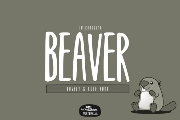 Beaver: The Bold Display Font for Creative Product Design