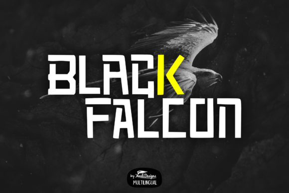 Black Falcon: A Bold Font for Crafters and Product Design