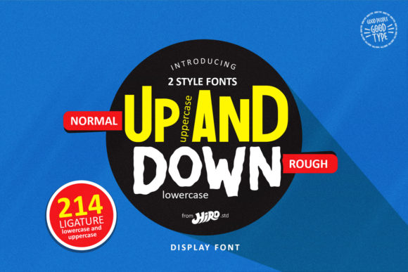 Boost Your Business Visuals with the Up and Down Display Font