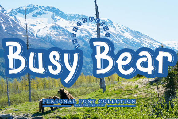 Busy Bear: A Bold Display Font for Editorial Impact