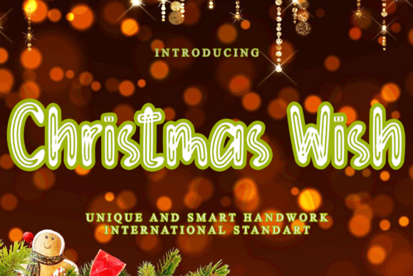 Christmas Wish: A Display Font for Digital Creators