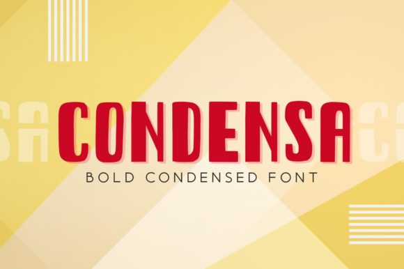 Condensa: The Fun & Minimal Display Font for Campaigns