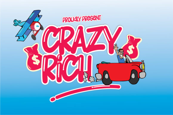 Crazy Rich: A Fun and Joyful Display Font for Modern Web Design