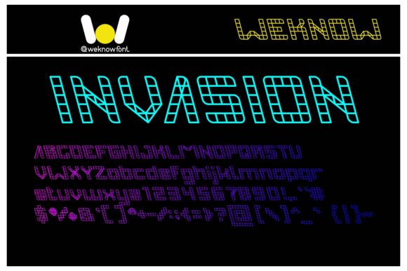 Exploring Invasion: A Bold Techno Font for Design Projects