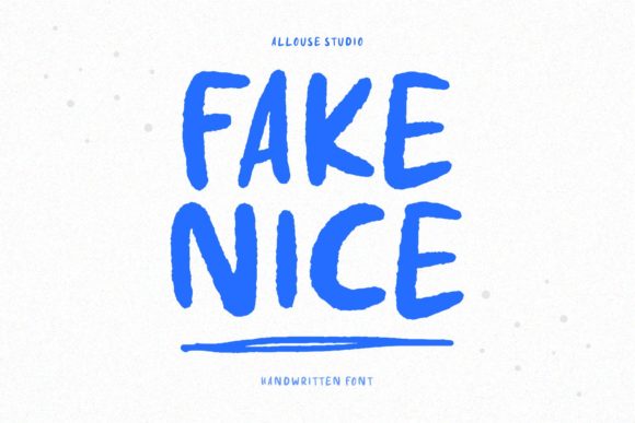 Fake Nice: A Bold Display Font for Creative Products