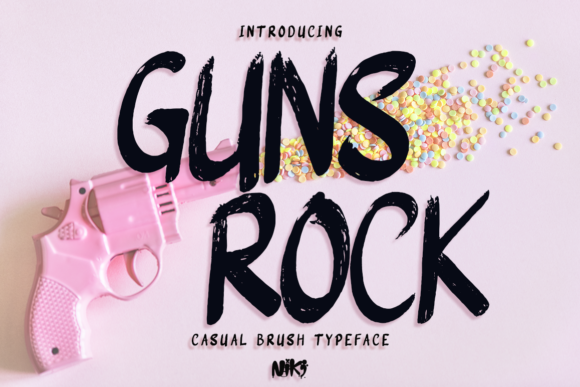Guns Rock Font for Campaign Designs