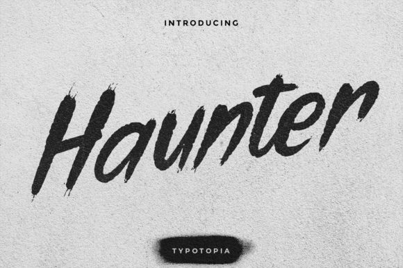 Haunter Font: A Bold Display Typeface for Campaign Visuals