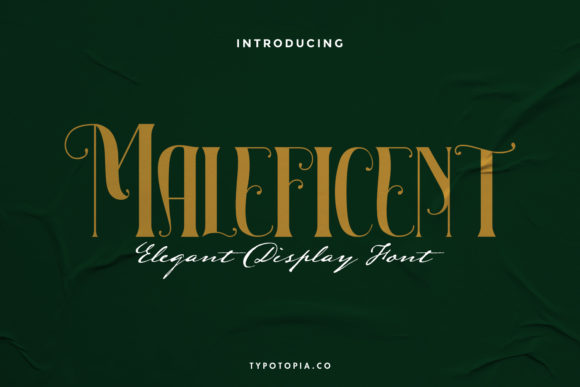 Maleficent: The Fairy Tale Display Font for Creative Branding