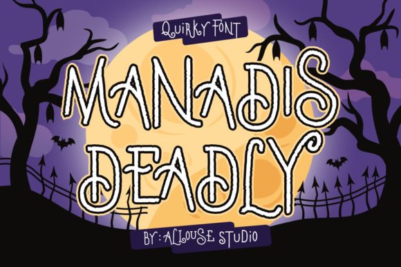 Manadis Deadly: A Bold Display Font for Dramatic Designs