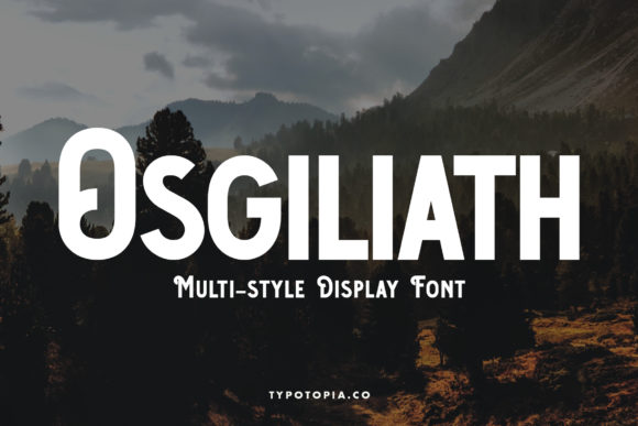 Osgiliath: A Bold Display Font for Dramatic Marketing