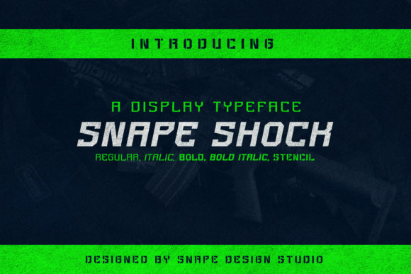 Snape Shock Font: A Bold Choice for Creative Product Labels