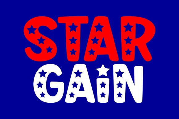 Star Gain: A Whimsical Display Font for Marketing Success
