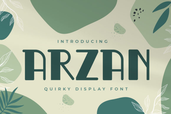 The Arzan Display Font: A Bold, Playful Design Asset