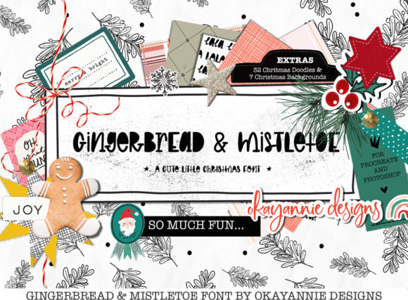 The GingerBread Mistletoe Font for Creative Branding