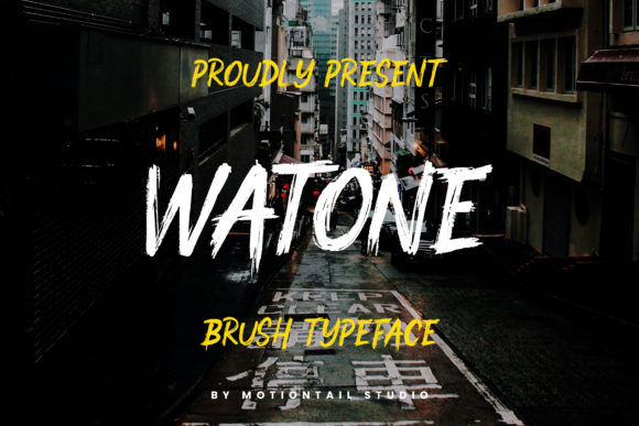 The Watone Display Font: A Bold, Handmade Touch for Creative Makers