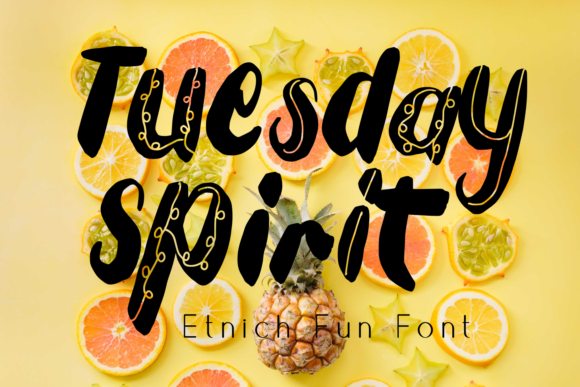 Tuesday Spirit: A Display Font for Authentic Digital Branding