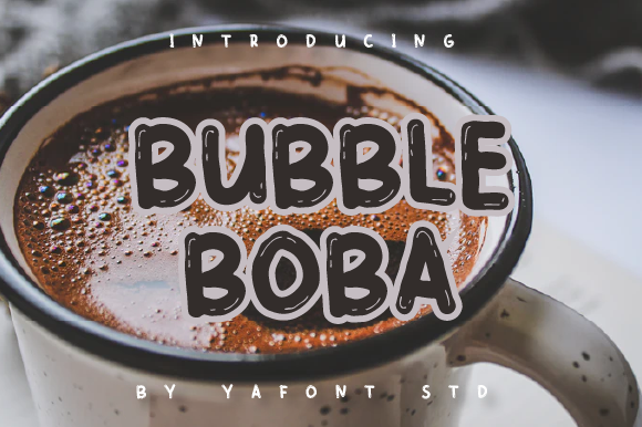 Using Bubble Boba Font for Creative Handmade Products