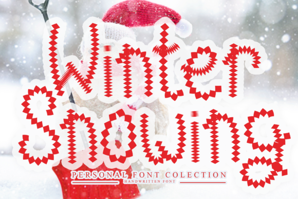 Winter Snowing Font: A Bold Choice for Campaign Creatives